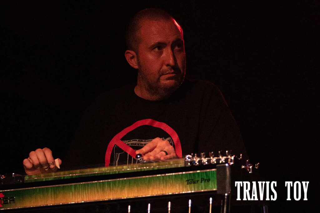 Travis Toy on pedal steel guitar