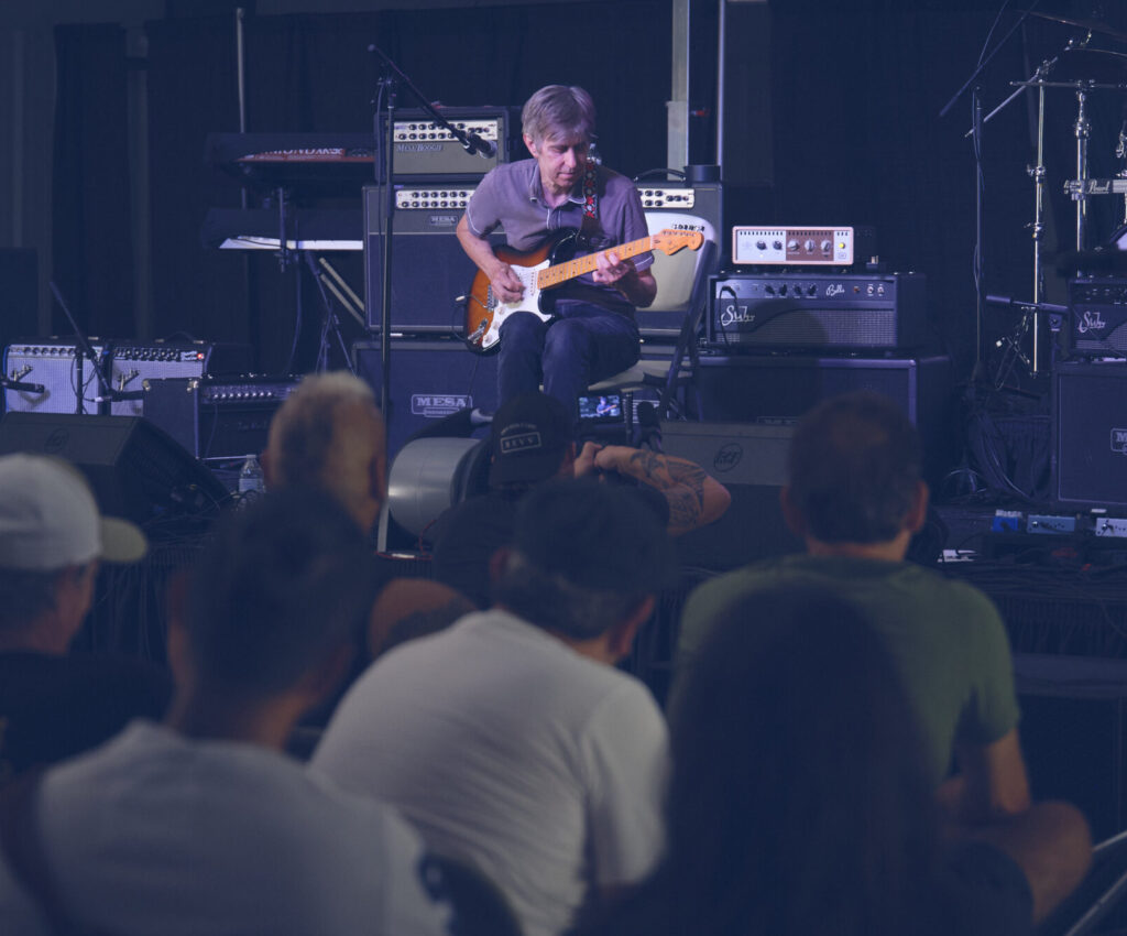 Eric Johnson masterclass at the Woodshed Guitar Experience