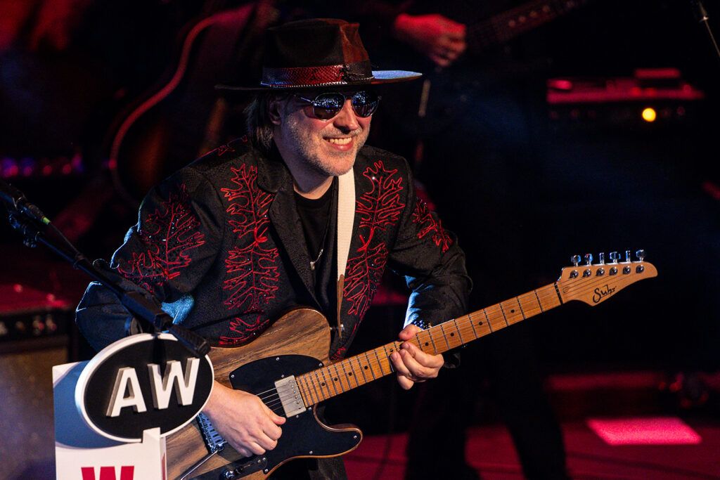Andy Wood performing live at the Bijou